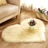 Carpets 40 50cm Heart Shaped Anti-Skid Dining Room Home Carpet Doormat Plush Pad Rug Living Solid Foot Mat