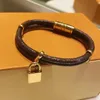 العلامة التجارية Tidal Current Snap Bracelte Pattern Fashion Massure Jewelry Vervent Women Leather Insisex زوجين الأساور تيار المد والجزر