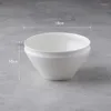 Bowls Simple Ceramic Ramen Noodle Bowl Soup Basin Creative Restaurant Round Solid Color Cutlery Rice Plate Fruit Vegetable Salad