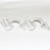 CLEAR 25mm OD 4mm Bottom Reting 14mm Quartz Banger Nail 10mm 18mm Manlig kvinna för Dab Rig Glass Bong Bowl Adapter