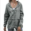 Jackets With Logo Women's Outdoor Hiking Raincoat Zipper Hoodie Lightweight Hooded Coat Fashion Casual Tops Jumper Outwear Blouse BC391