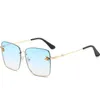 Sonnenbrillen American Trend Street Snap Sonnenbrille mit großem Rand, weiblich, Online-Influencer, ähnliche Brillen