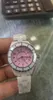 Fashion women's quartz watch 36mm dial electronic sports movement pink face advanced ceramic luxury electronic watch