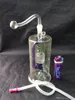 Garrafa de vidro de água de múltiplos ciclos, bongos de vidro por atacado queimador de óleo tubos de vidro tubos de água plataformas de óleo fumando