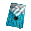 17 nycklar Kalimba Instrument Xylophone Thumb Piano Inbyggd fingerpiano Elektrisk Box Money