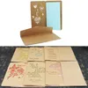 Carte de vœux creuse découpée au Laser avec enveloppe, cartes de vœux pour gâteau aux fleurs d'oiseaux, carte d'invitation pour fête d'anniversaire de la saint-valentin