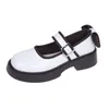 Zapatos de vestir planos para Mujer, Zapatos Mary Jane con lazo, Primavera 2023, nuevos Zapatos Retro de plataforma Lolita, Zapatos deportivos informales de cuero PU Oxford para Mujer L230302