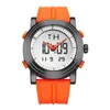 Нарученные часы Shinobi Universal Watch Creative Dual Dual Sport Sports Silicone Band Студент Электронный