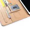 Luxury Tan Soft Leather Wallet Stand Flip Cases Smart Cover med kortplats för iPad 9.7 Pro 11 12.9 10.9 Air 2 3 4 5 6 7 Air2 Pro 10.5 Mini