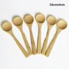 8 tamanho pequeno colheres de bambu pequenas mini colheres de mel amigável e amigável para a cozinha de cozinha de cozinha de cozinha para crianças, bolsa de sorvete infantil 9 ~ 16cm