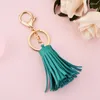 Keychains Keychain Leather Tassels Handväska ryggsäck Mini Bag Telefon Key Ring Tillbehör Bil Charm Holiday Födelsedagspresent för tjejer