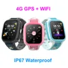 Reloj inteligente DF71 4G GPS WIFI para niños, reloj inteligente con pantalla táctil resistente al agua, compatible con tarjeta SIM, llamada de emergencia, reloj de pulsera para bebé