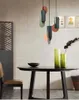 ペンダントランプLEDランプノルディックカラークリエイティブマカロンダイニングルームベッドルームアート装飾ロフトカフェサスペンションライト