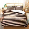 Ensembles de literie Ensemble de housse de couette à motif de fourrure animale pour Aldult Kids Bed Game Quilt Consolateur