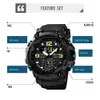 Начатые часы винтажные мужчины военные часы 50 м водонепроницаемые наручные часы Skmei Top Brand Casual Sport Style Digital Clock Band Watch Men Original 230302