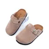 Slipper Girls Cork Slippers Kids shoes Home Shoes baby boys Children Fashion Suede Casual Sandals 2021 spring summer T230302