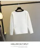 Women's Jackets Autumn Design Women's O-neck Long Sleeve Black White Color Block Bow Patchwork Knitted Sweater Cardigan Short Coat SML