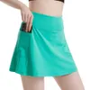 new tennis skirt Women's quick-drying fitness skirt pants Jump running anti-glare sports skirt LULULU same style