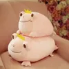 Plush Dolls 35/42cm Cute Crown Frog Plush Pillow Stuffed Soft Down Cotton Toys Kawaii Smile Frog Dolls for Children Boys Birthday Xmas Gift 230302