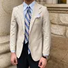 Herrenanzüge, Blazer, britischer Stil, für Herren, italienischer Stil, breiter Kragen, vielseitiger dünner Blazer, Herrenanzug, Chaqueta, Abschlussball, Vintage-Burgunderrot