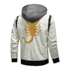 Herenleer Faux Autumn Winter Bomber Jacket Men Scorpion Borduurwerkpe Hapleed Pu Motorfietsheren en Coats 230301