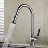 Kitchen Faucets Faucet Single Handle Hole Pull Out Spray Brass Sink Mixer Cold Water Taps Torneira Cozinha GYD-7111R