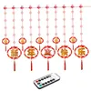 Strings LED Chinese String Light Remote Control Ornament Hanging Lighting Lamp For Home Living Room Garden Decor