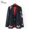 여자 양복 블레이저스 Vmay 2023 도착 여성 패션 봄과 가을 장미 자수 정장 재킷