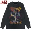 Men's T-Shirts Vintage Berserk Anime Shirt Berserk Shirt Unisex T-Shirt 230302