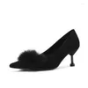 حذاء اللباس 2023 امرأة مدببة إصبع القدم مضخات براءة اختراع لبراءة اختراع 6 سم رفيعة عالية الكعب زفاف زابات Zapatos mujer