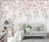 Wallpapers cjsir aangepaste aquarel bloemen kleine verse wallpaper 3d slaapkamer tv -achtergrond Papel muurschildering muurpapieren woning decor decoratie