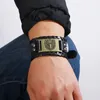 Armreif Jessingshow Vintage Wikinger Armbänder Für Männer Punk Stil Echtes Leder Armband Amulett Schmuck Geschenk Retro