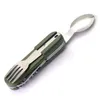 Fourks Long Vlisccèche sac à dos Spork Fork Fork Indexless en acier inoxydable Couteau Ustensile Set Set Combo Picnic Camp Couvrettes Couvreries Fonderies 230302