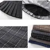 Skirts Japanese Girls Pleated Skirt Plaid Princess Party Clothes School Skirts High Waist Soft A-Line Student Uniform Children Clothing T230301