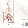 Keychains Fashion Keychain Keyring Blingbling Rhinestone Elephant Key Chain Ring A236Keychains