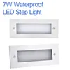 LED Stair Corner Outdoor Lighting Street Lights 7W Step Light Rustproof Waterproof Warm Wall Recessed Landscape Pathway White Courtyard Stairs crestech