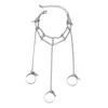 Charm Bracelets Ring Bracelet Chain Tassel With Rings Wrist For Girls