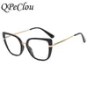 Sunglasses Frames New Spring Fashion Sexy Leopard Frame Anti-blue Glasses Women Vintage Optical Computer Eyeglasses Female Spectacles Oculos T2201114