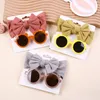 Haarschmuck Kinder Stirnband Baby Sommer Sonnenbrille Zweiteiliger Bogen Nylon Elastischer Anzug Niedliche Kopfbedeckung für Mädchen