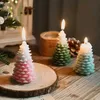 Christmas Tree DIY Handmade Scented Candle Aromatherapy Gypsum Resin Pinecone Crafts Making Home Xmas Decoration new