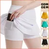 new tennis skirt Women's quick-drying fitness skirt pants Jump running anti-glare sports skirt LULULU same style