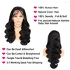 Inches Body Wave T Part Wig Brazilian Human Hair Wigs For Black Women 150 Density Remy Pre Plucked Lace Front