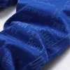 Jeans pour hommes Été Bleu Jeans pour hommes Impression numérique Slim Stretch Mid-Waist Slacks Hip Hop Streetwear 230302