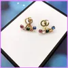 Charm Diamonds Earrings Womens Designer Earring Copper Jewelry Letters Ear Studs Classic Women Earrings