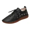 Klädskor 2022 nyaste designer damer plattskor andas sying oxford sneakers damer casual snörning split cutout moccasin loafers l230302