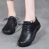 Kleid Schuhe 2021 Neueste Designer Frau Wohnungen Atmungsaktive Nähen Oxford Turnschuhe Frauen Casual Lace Up Split Hohl Mokassins Loafer Schuhe l230302