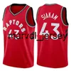 Hommes NCAA Kyle 7 Lowry Pascal Jersey 43 Siakam Fred 23 VanVleet Basketball Sitiched Tracy 1 McGrady Vince 15 Carter Retro