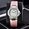 Damski kwarcowy zegarek baterii 32 mm skórzany pasek projektant Sapphire Waterproof Casual Classic Watches Montre de Luxe