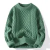 Męskie swetry Zielone swetry mężczyźni Załóż SWEATK MĘŻCZYZN SWOCOVER SKOCKI MODY Odziera jesienna zima wierzchołki mężczyzn dzianiny bluzy 230302