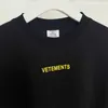 メンズTシャツ2024SS Vetements Tシャツ男性女性1 1 B品質ティー特大VTMトップサマーTシャツ34